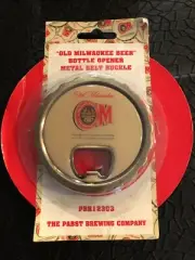 Vintage Rare OLD MILWAUKEE Belt Buckle, Beer Bottle metal Opener new