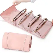 Foldable Multifunctional Toiletry Travel Bag With Detachable Compartments