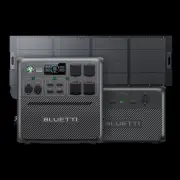 BLUETTI AC240 + B210 | Home Battery Backup, AC240+1*B210+1*350W Solar | 2400W, 3686Wh, 350W Solar Kit