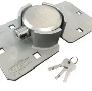 PKH-10 Puck Lock and Hasp Bundle, Heavy Duty Hidden Shackle Lock and Hasp, Ha...
