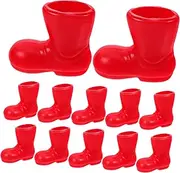 Levemolo Unique Miniature Shoes for Dollhouse Santa Boot Mini Rain Boots Mini Christmas Decorations DIY Craft