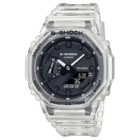 在飛比找momo購物網優惠-【CASIO 卡西歐】G-SHOCK 農家橡樹 透明款(GA