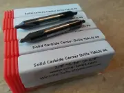 10pcs solid carbide Tialn coated #4 center drills 1/8x5/16x2-1/8" #530-CTN-4