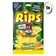 1x Bag Rips Pina Pineapple Flavor Bite Size Licorice Pieces Fat Free Candy | 4oz