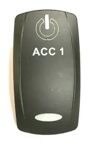 Carling Accesory ACC 1 ONE White Lighted Rocker Switch Cover #1