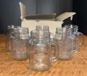 Tito’s Vodka Glass Mason Jars W/handles-Mule Mugs-set Of 6-16oz-Distillery-NIB!