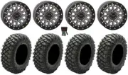 System 3 SB-6 15" Wheels Gunmetal (4+3) 35" Crawler XG Tires Ranger XP 9/1K