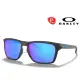 【OAKLEY】奧克利 SYLAS 色控科技 輕包覆太陽眼鏡 OO9448F 04 霧黑框藍水銀鍍膜偏光鏡片 公司貨