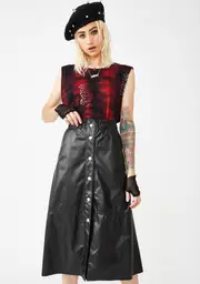 [Blank NYC] Onyx Midi Skirt