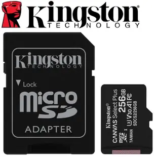 【Kingston 金士頓】256GB 100MB/s microSDXC UHS-I U3 A1 V30 記憶卡(SDCS2/256GB 平輸)