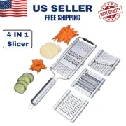 Multi-Purpose 4 IN 1 Vegetable Slicer Stainless Steel Shredder Kitchen Food Prep