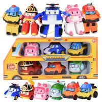 在飛比找蝦皮購物優惠-春田優選❀兒童玩具車波利玩具 珀利變形玩具車 安寶玩具車 羅