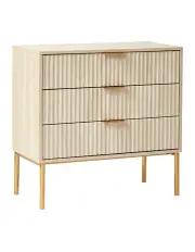 [Cooper & Co] Indy Chest of 3 Drawers 80cm in Natural