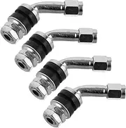 ZUNOXAZ 4pcs Motorcycle Tire Valve Stems Durable Extenders with Airtight Seal for Cars and Motorcycles Easy Installation Compatible Valve Caps for Tubeless Tires