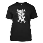 {READY STOCK XS-6XL} GEMINI ZODIAC 休閒短袖上衣印花 100% 棉男士 T 恤加大碼生