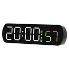 Modern LED Alarm Clock with Temperature Humidity Display and Timing Function