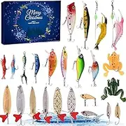 Fishing Advent Calendar 2024, Fishing Advent Calendar, Fishing Lure Advent Calendar, 12/24 Days Fish Christmas Countdown