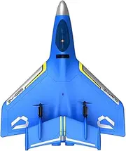 PUSLAKO Amphibious Aircraft RC Plane Blue 2.4GHz 2 Channel Remote Control Plane Jet Fighter Airplane with GYRO for Kids and Beginners