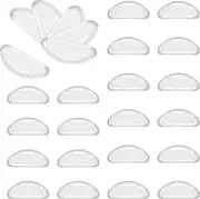 SF SONFAN Silicone Adhesive Eyeglass Nose Pads - 20 Pairs, Transparent, Unisex, All Ages, Anyone who wears glasses