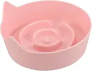 Milisten Cat Dog Food Bowl Non Slip Feeding Plate for Small Animals Cute Ear Design for Puppies Kittens and Rabbits Promotes Healthy Eating Reduces Gulping