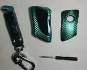 Full Covered Key Fob Cover Soft TPU Case Skin For Lexus with keychain Green