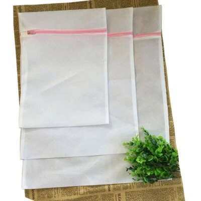 3pcs Wash Bag Mesh Net Laundry Washing Machine Lingerie Underwear Bra Socks Bag