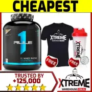 RULE1 R1 PROTEIN WHEY 100% BLEND 5LB // ON WPI WPC LEAN BCAAS 5LBS $