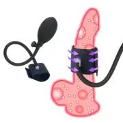 Inflatable Penis Sleeve Delay Extender Enlargement Trainer Reuse Condom Ring Men