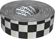 [NO ADHESIVE] Presco Checkerboard Patterned Roll Flagging Tape: 1-3/16 in. x 300 ft. (White and Black Checkerboard)