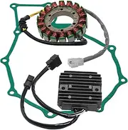 Rectifier Replacement Motorcycle Regulator Rectifier+Ignition Stator Coil+Cover Gasket for Shadow 400 600 VLX NV400 600 VRX400 VT600C /CD/CD2