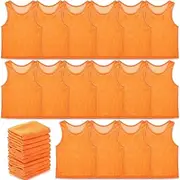 Sintege 24 Pcs Nylon Mesh Scrimmage Team Practice Vests Pinnies Jerseys for Children Youth Sports Basketball Soccer Football