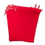 10 Medium Velour Drawstring Pouch Jewelry Coin Velvet Bag Wedding 5" x 7.5" Red