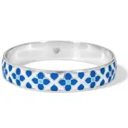 Brighton Florabella Blue & White Enamel Bangle Bracelet NWT $68