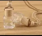 6x Bulk Car Hanging Diffuser DIY Air Freshener Empty Perfume Mini Glass Bottle