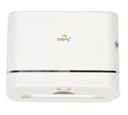 Dolphy Secure Lockable Ultraslim ABS Paper Towel Dispenser - White, Wall-Mounted, Space-Saving Design for M & Z Fold Towels
