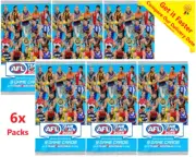 6 x 2025 TeamCoach AFL Football Trading Cards Sealed Packs