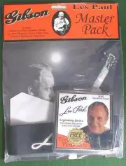 LES PAUL GUITAR STRAP STRINGS PICKS GIBSON MASTER PACK