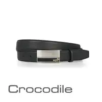 在飛比找PChome24h購物優惠-Crocodile 鱷魚皮件 真皮皮帶 紳士打洞皮帶 32m