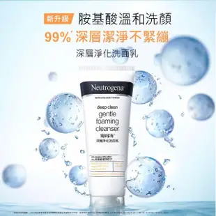 【Neutrogena 露得清】深層淨化洗面乳100g x6入(深層淨化/抗黑頭柔珠/保濕/男性/舒緩/透亮/抗痘 8款任選)