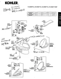 在飛比找Yahoo奇摩購物中心優惠-【麗室衛浴】美國 KOHLER馬桶零件總覽目錄