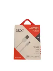 3SIXT Charge and Sync Cable with Lightning Connector - 1M