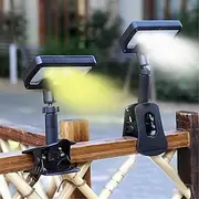 USB Clip On Solar Light Outdoor Motion Sensor 92 LED Solar Fence Lights Waterproof Safety Lighting Fences Decks Drainage Camping Tro 1PC