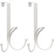 Over The Door Hooks - 2 Pack Door Hangers with Sponge Pad Prevent Scratches H...