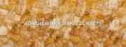 Gorgeous Agate Living Room Table Inlay Art Golden Quartz Stone Home Decor H5585