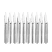 1/8" Shank 0.6mm Tip 30 Degree Carbide Wood Engraving Bit CNC Router Tool 10pcs