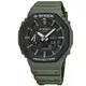 G-SHOCK CASIO / GA-2110SU-3A / 卡西歐 八角型 雙顯 防水200米 橡膠手錶 墨綠色 45mm