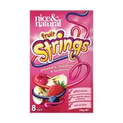 Nice & Natural Strings Raspberry Blueberry 8 Pack 136g x 12