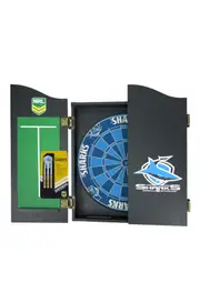 Cronulla Sharks NRL Dartboard + Cabinet