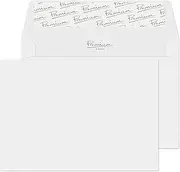 Blake Premium Business C6 114 x 162 mm 120 GSM Peel & Seal Wallet Envelopes (37154) Brilliant White Wove - Pack of 25