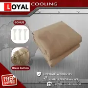 400x500cm Heavy Duty Tan Canvas Tarp Tarpaulin Waterproof UV Resistant Durable
